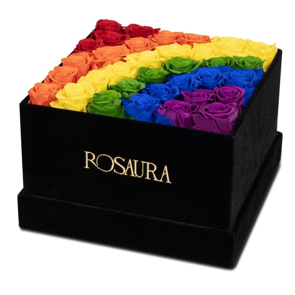 3533 34-Piece Eternal Preserved Roses & Flowers Gift Box - Forever Lasting